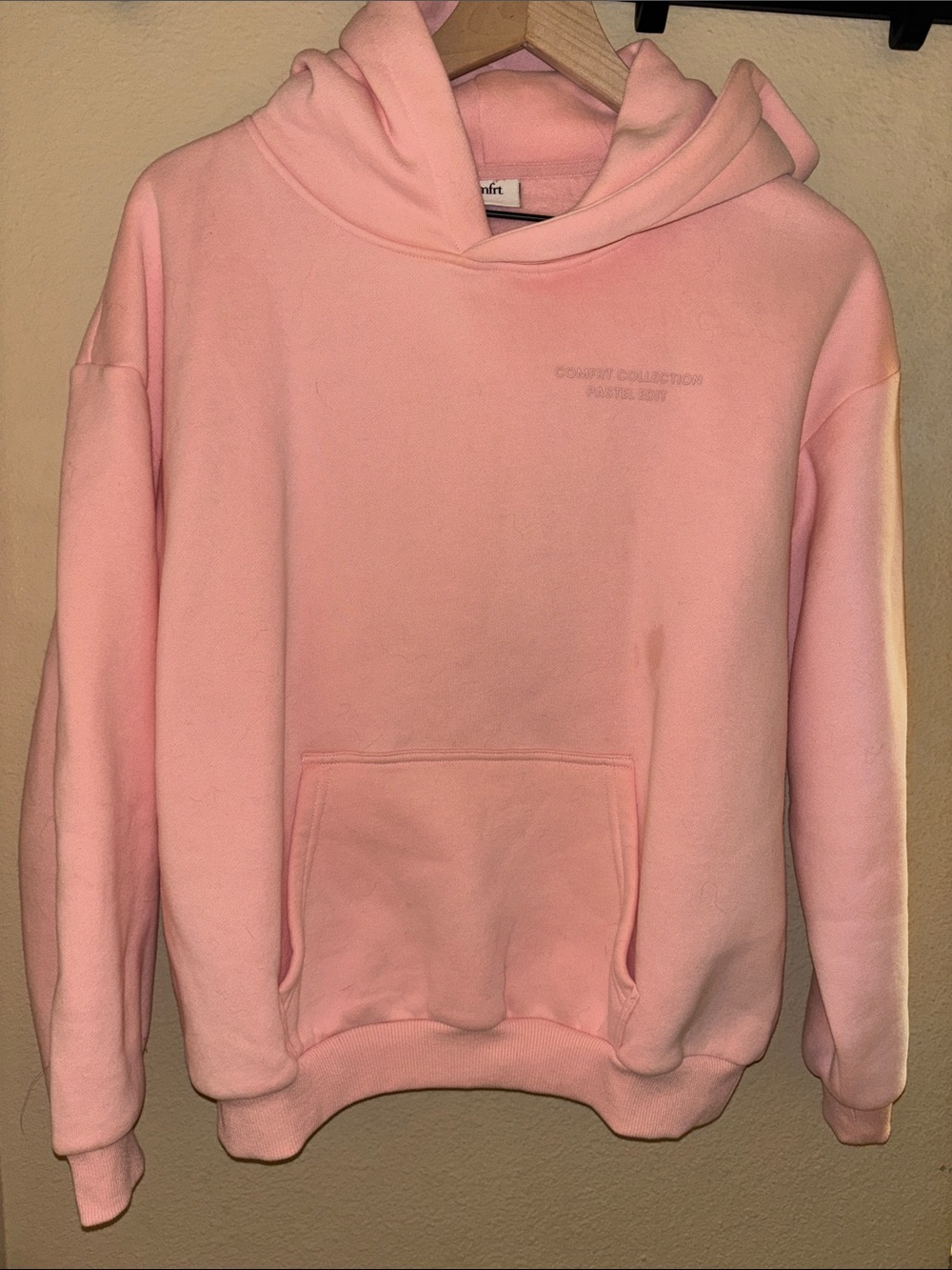 Comfrt Pastel Kids Hoodie In Bubblegum